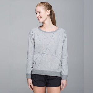 2/$50 Lululemon Crew Love Pullover *Reflective - Heathered Medium Grey - 20” PTP